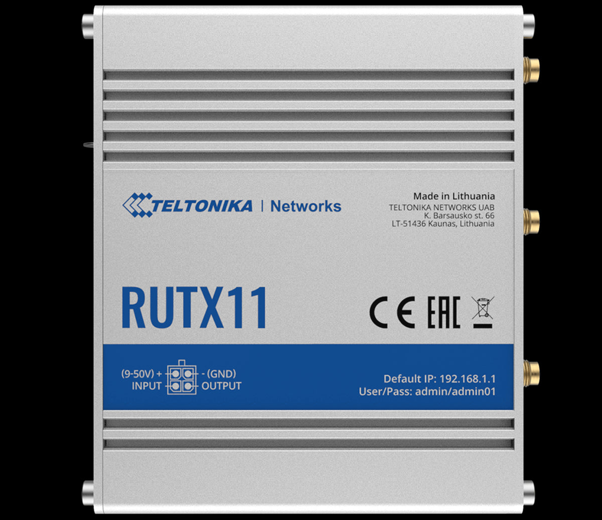 Teltonika Industrial LTE Cat6 WiFI IoT Router | RUTX11