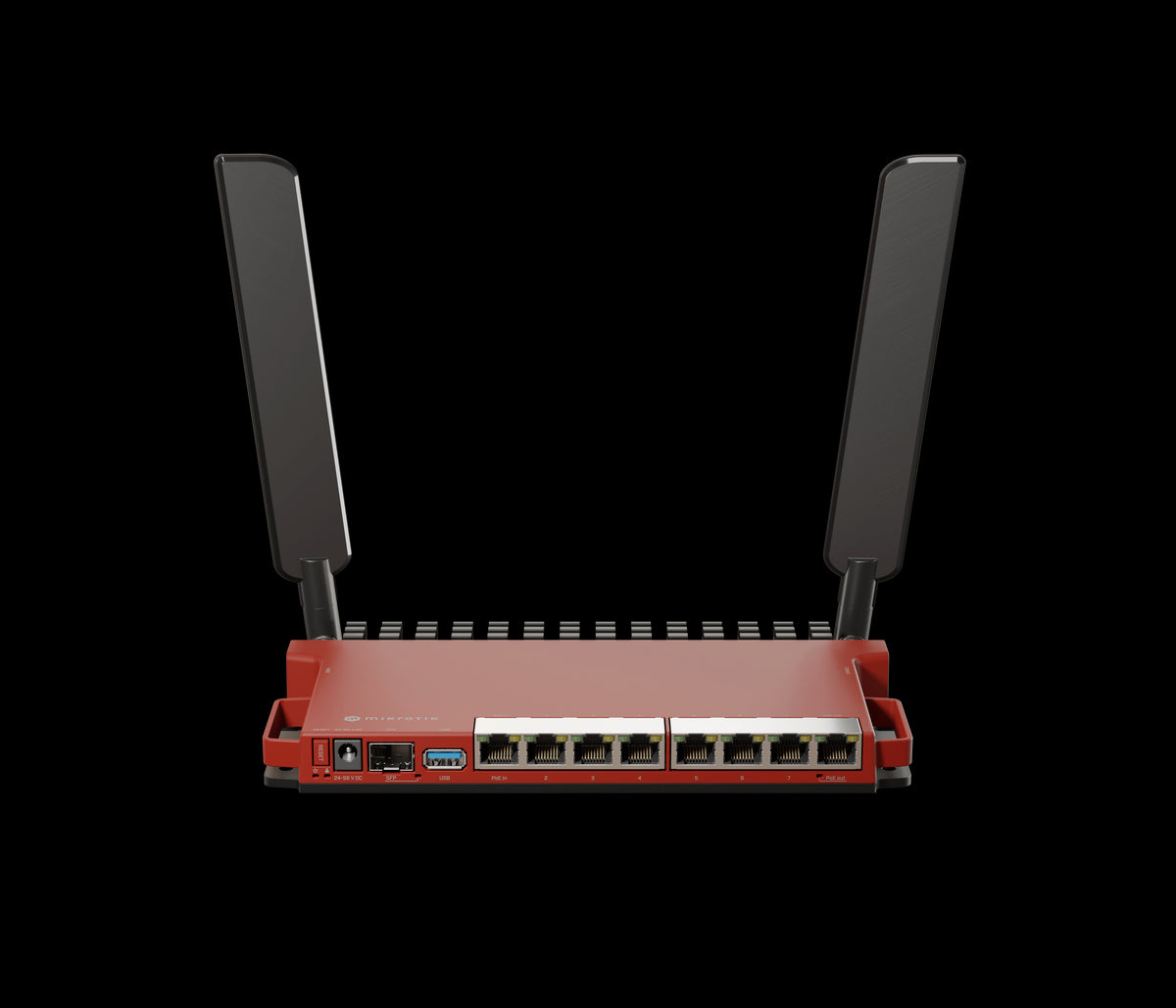 MikroTik L009UiGS-2HaxD-IN Desktop Router with 2.5Gb SFP, 8 x Gigabit Ethernet and 2.4GHz AX Wi-Fi