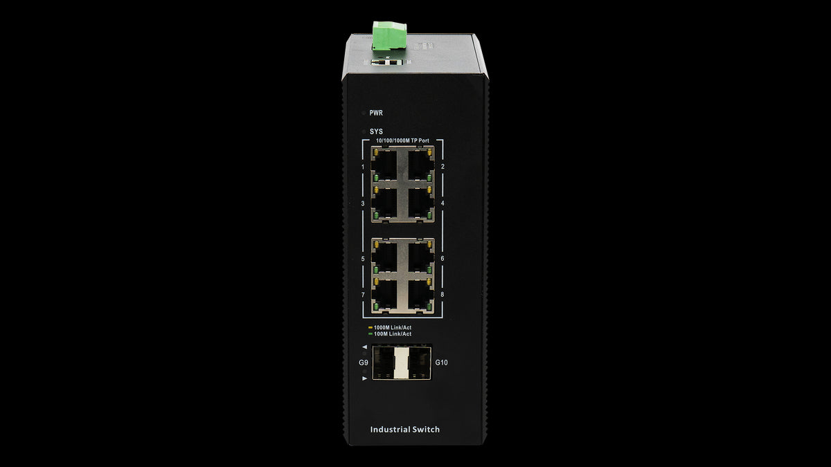 BDCOM 8 Port Gigabit Industrial Switch With 2 SFP - Managed