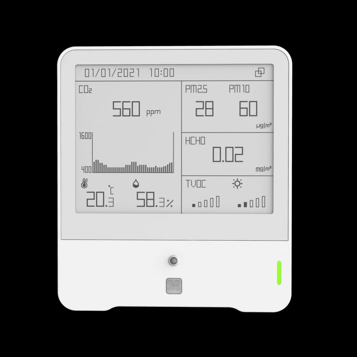 Milesight Indoor Ambience Monitor - Temp, Humidity, PIR, Light, TVOC, CO2, Barometric