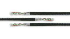 Acconet CAT6 UV Outdoor Ethernet Cable 100m Black Solid Core SF/TP Pull Box | CAT6U-100-SC