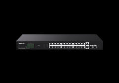 Tenda 24 Gigabit PoE ports, 2 uplink Gigabit RJ45 ports, 2 SFP ports | TEG1128P-24-410W