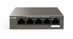 Tenda 5-Port Gigabit Desktop Switch 4-Port PoE | TEG1105P-4-63W