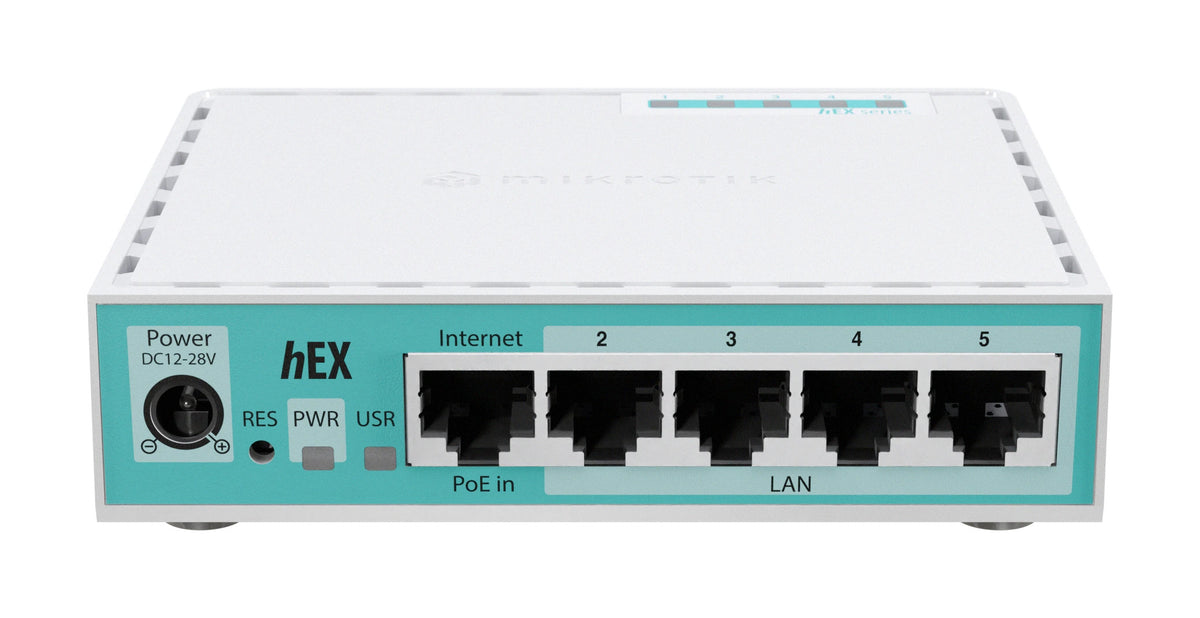 MikroTik hEX (E50UG) - Desktop Router with 5 Gb and 1 USB port