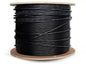 Essential CAT5 UV Outdoor Ethernet Cable 500m Black Solid Copper SF/TP Roll | CAT5U-500-GEN-SC