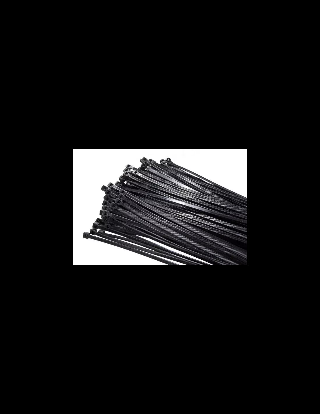 Acconet 100 Pack Black 200x4.8mm Cable Tie | AC-CT-200x48-B