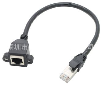 Adaptor lead cat6 300mm rj45 p/mnt lead 30cm