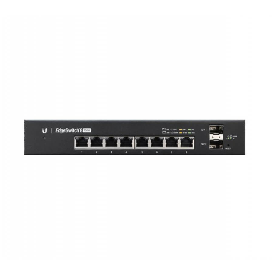 Ubiquiti UISP EdgeSwitch 8 Port PoE 150W Switch 2SFP | ES-8-150W