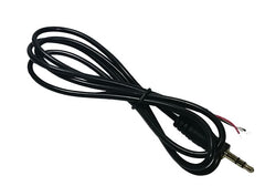 3.5mm stereo plug to open end str 3 core wire - 1m 190565