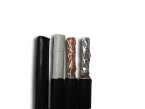 Acconet CAT6 UV Outdoor Ethernet Cable 500m Black CCA SF/TP Roll | CAT6-500-U