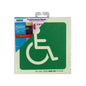 PHOTOLUMINESCENT 190MM SAFETY SIGN -E25-PARAPLEGIC SYMBOL