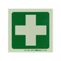 PHOTOLUMINESCENT 190MM SAFETY SIGN -E7-GREEN CROSS
