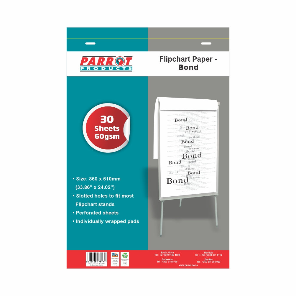 FLIPCHART PAPER BOND 30 SHEETS 860*610MM - Price Concious Spot >>>  PC SPOT