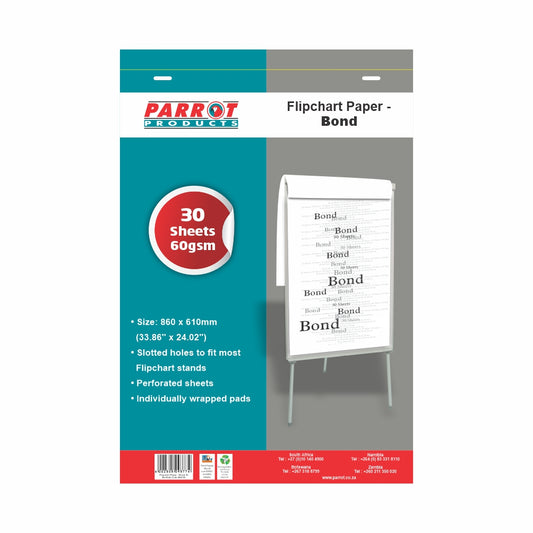 FLIPCHART PAPER BOND 30 SHEETS 860*610MM - Price Concious Spot >>>  PC SPOT