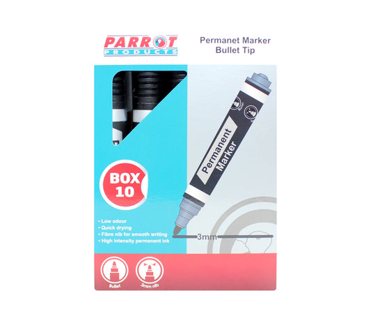 MARKER PERMANENT BULLET BOX 10 BLACK - Price Concious Spot >>>  PC SPOT