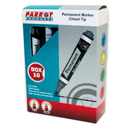 MARKER PERMANENT CHISEL BOX 10 BLACK - Price Concious Spot >>>  PC SPOT