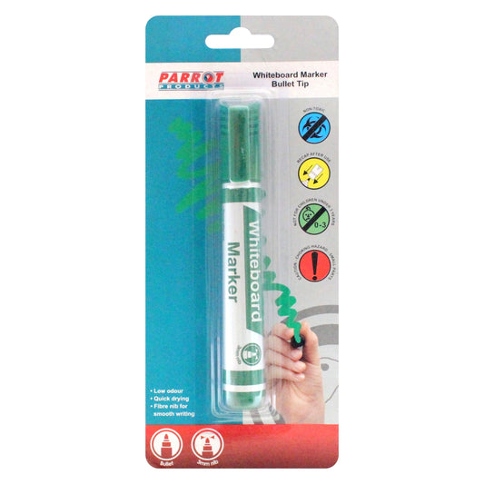 MARKER WHITEBOARD BULLET CARDED GREEN - Price Concious Spot >>>  PC SPOT