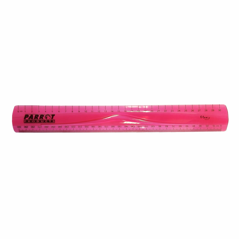 PARROT FLEXIBLE RULER 30CM PINK - Price Concious Spot >>>  PC SPOT