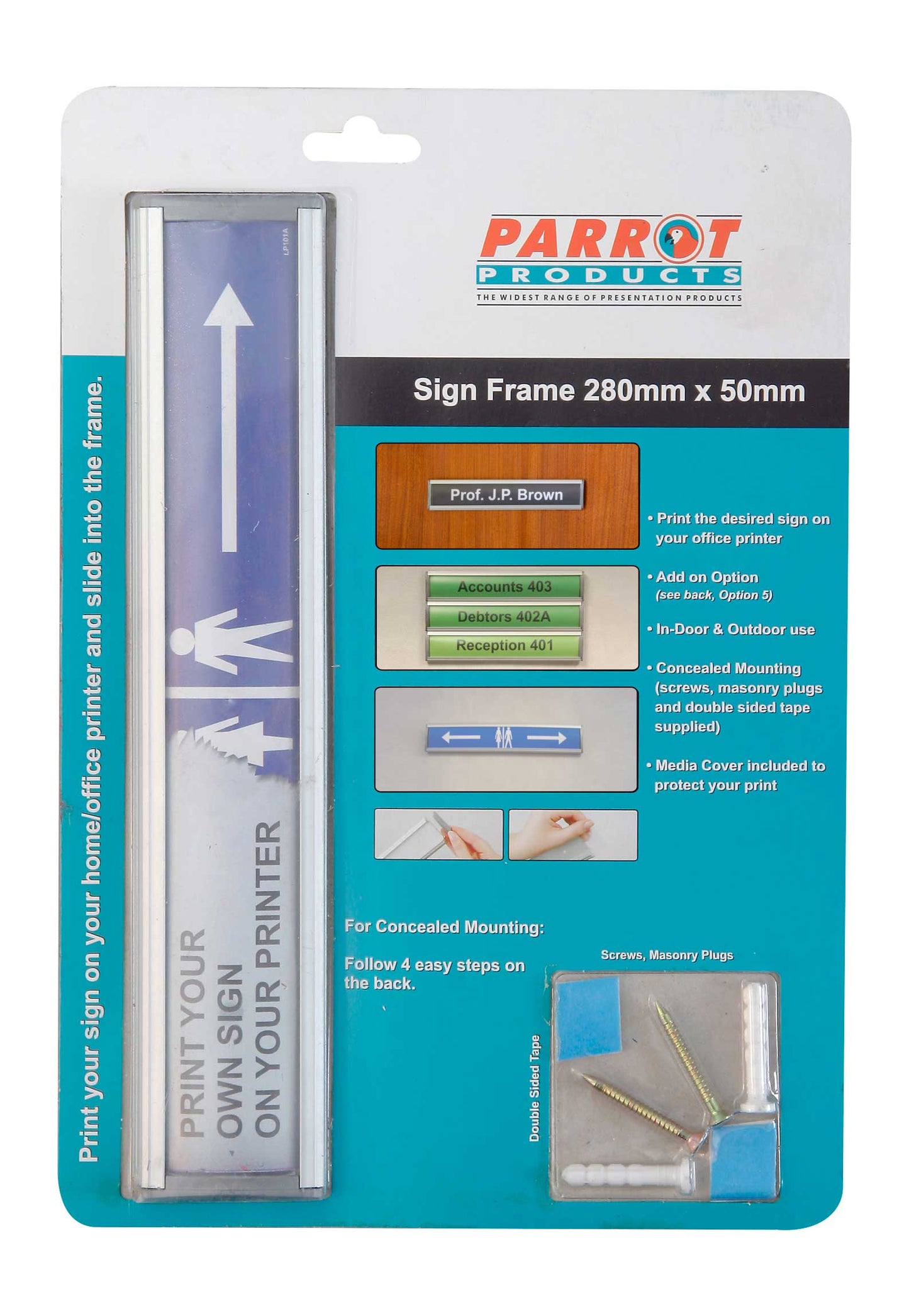 SIGN FRAME 50 x 280mm RETAIL PACK - Price Concious Spot >>>  PC SPOT