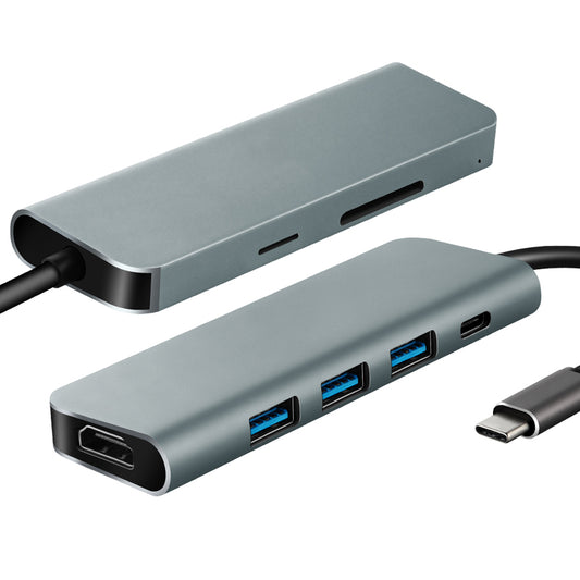 ADAPTOR  USB C HUB 7-IN-1 (HDMI X 1-USB3 X 3-DP X 1-SD X 1-TF X 1) - Price Concious Spot >>>  PC SPOT