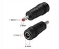 Adapter dc 2.1mm plug to 1.35mm socket red ring dc2.1-dc1.35