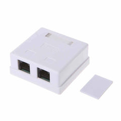 Acconet CAT6 Dual RJ45 Wall Box | CAT6-BOX-2