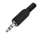 3.5mm stereo plug with black plastic sleeve 210761