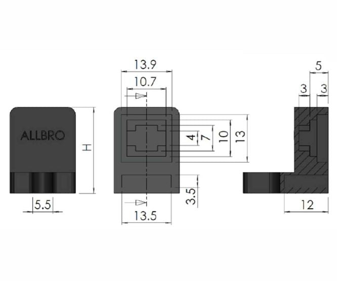 Neutral/earth bar support insulator TYPE-T3 302500