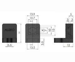 Neutral/earth bar support insulator TYPE-T3 302500