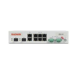RADWIN IDU-H/HP Aggregation Unit: Indoor PoE for up to 6 Radwin ODUs, supporting AC and DC, no PSU