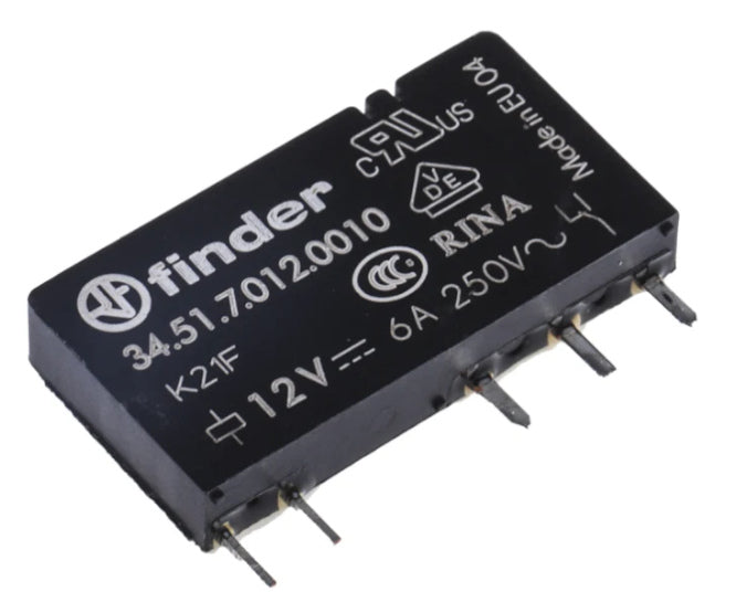 Relay spdt 6a 12v sil 5pcb 34.51.7.012.0010