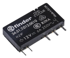 Relay spdt 6a 12v sil 5pcb 34.51.7.012.0010