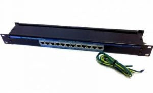 12 P Port Gigabit PoE passthrough Inline Protector