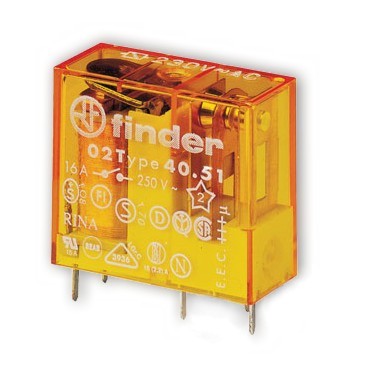 Relay spdt 10a 240vac rect 5pcb 40.51.8.240.0000