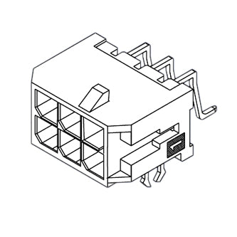 Header dil 6w r/a 3.0 smd 430450606