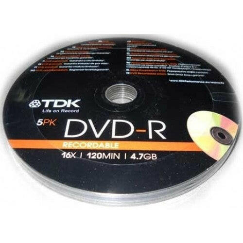 TDK DVD-R 5PK 16X 120MIN 4.7GB - Price Concious Spot >>>  PC SPOT