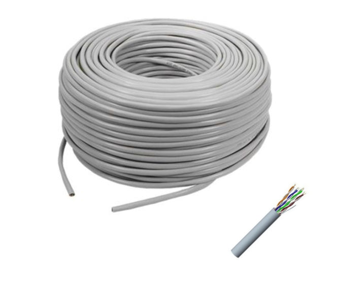 Cat5 utp cable stranded grey - 100m/reel hk18102164-cca