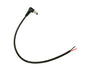 2.1mm dc socket in-line open end lead r/a 300mm 671064