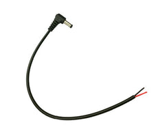 2.1mm dc socket in-line open end lead r/a 300mm 671064