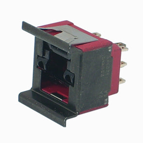 Rocker switch dpdt ill red sol 5201j1103