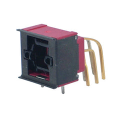 Rocker switch dpdt ill blk 5205av2be-21