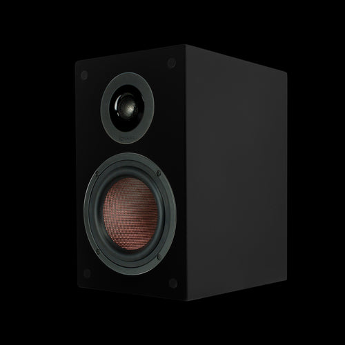 TruAudio 6.5" Woofer, 1" Tweeter Premium Bookshelf Speaker in Satin Black