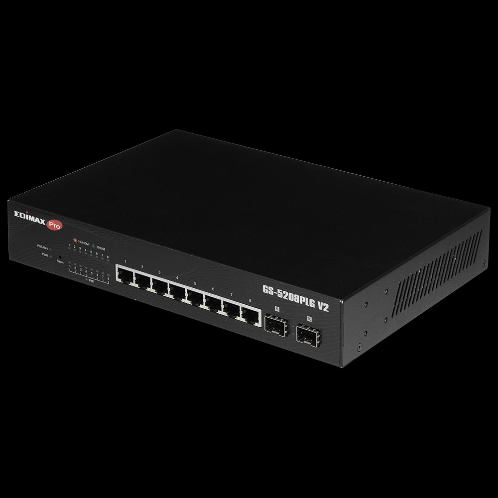 Edimax 10 Port GB PoE+ Websmart Switch with 2 SFP Slots