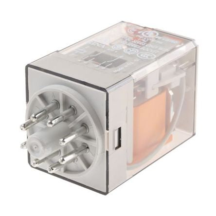 Relay dpdt 10a 230v round 8p 60.12.8.230.0040