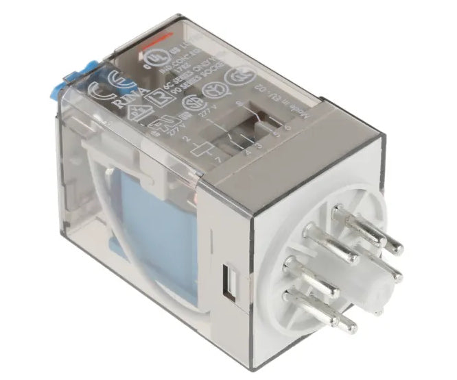 Relay dpdt 10a 24vdc round 8pin 60.12.9.024.0040