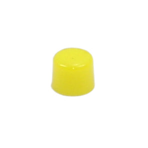 Cap round 5.08mm yellow 7089-5