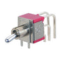 Mini toggle switch dpdt r/a on-on pcb 7201md9av2qe