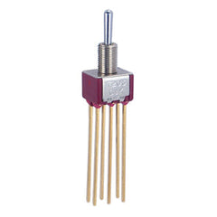 Mini toggle switch dpdt on-on w/wrap 7203syw5ge