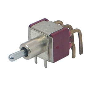 Mini toggle switch dpdt r/a on-mom pcb 7207md9aqe