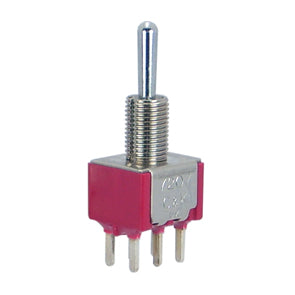Mini toggle switch dpdt on-off (on-mom) pcb 7207sycq